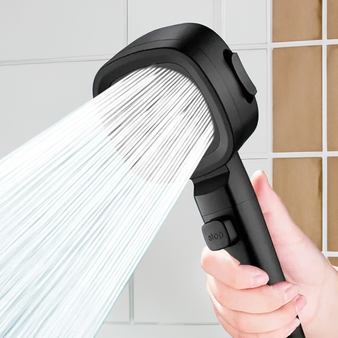 Adjustable High Pressure Filtered Shower Head