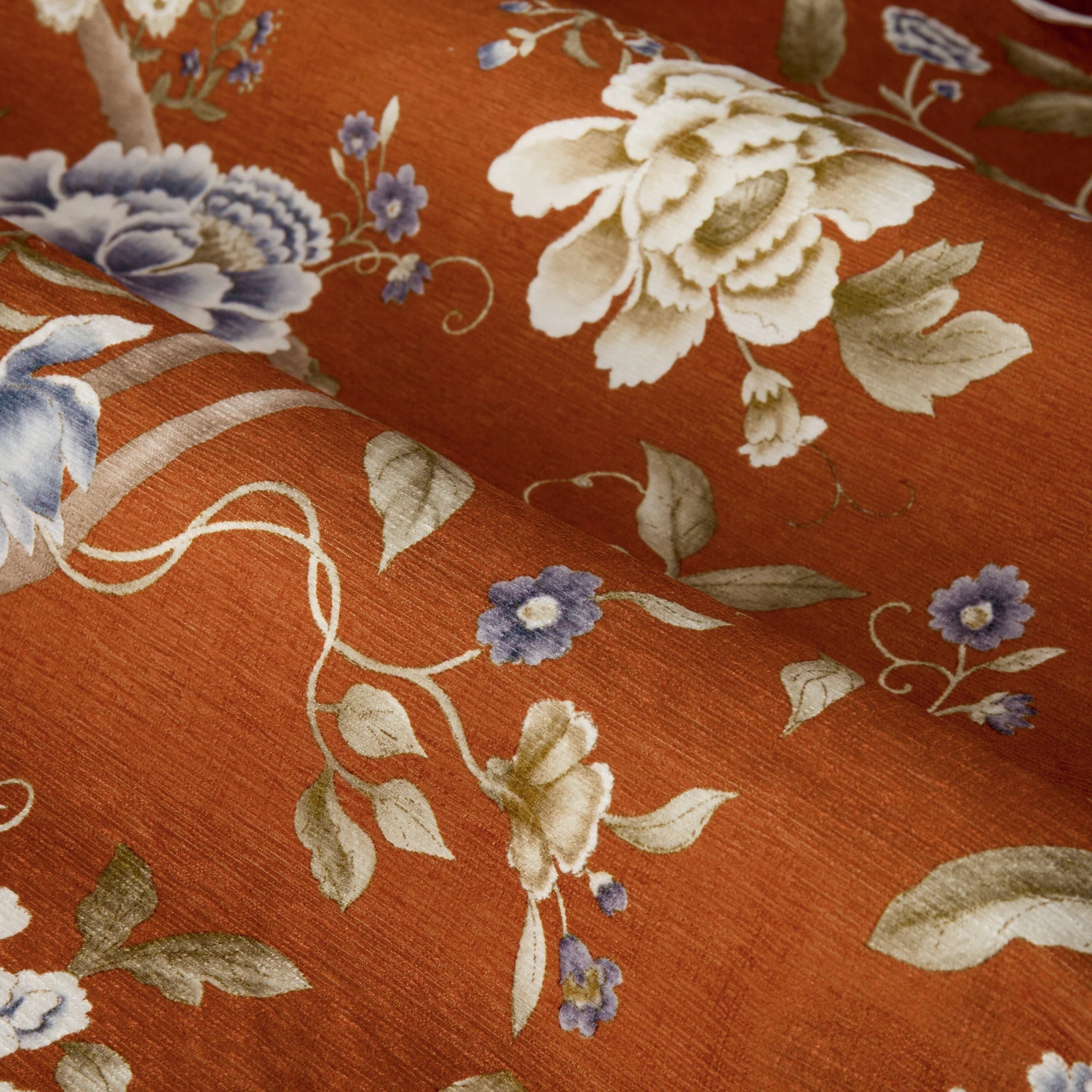 Tende a pieghe a matita in jacquard Brook Woodland - Lino