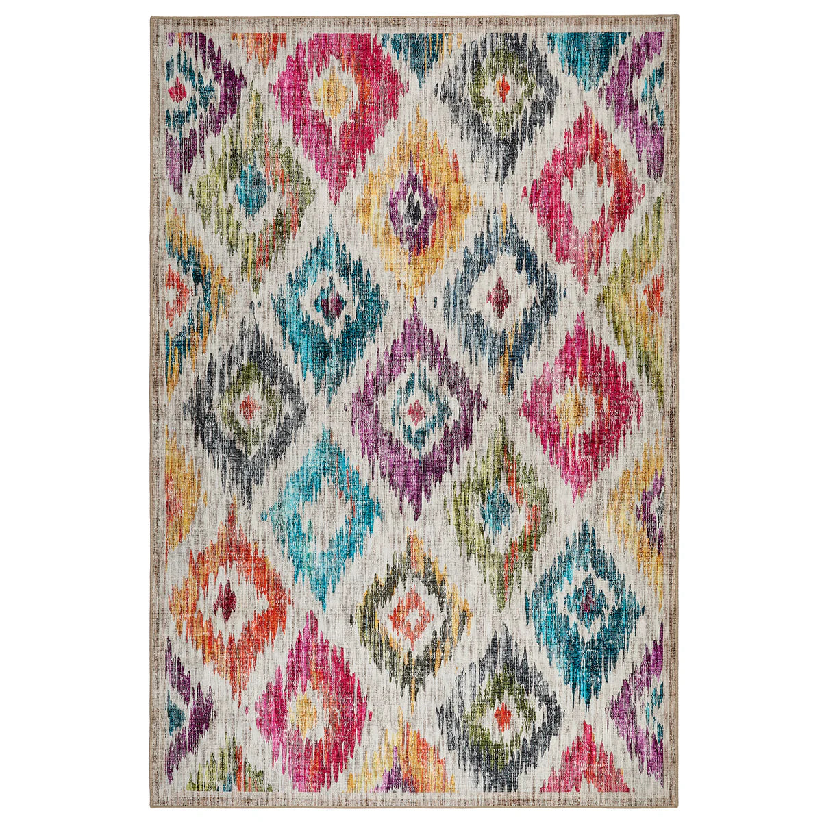 Eco-Washable Rug - Painted Ikat