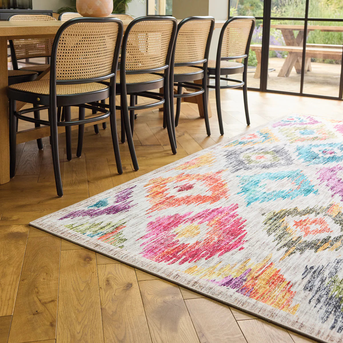 Eco-Washable Rug - Painted Ikat