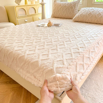 Ultra-Soft Textured Fitted Bed Sheet