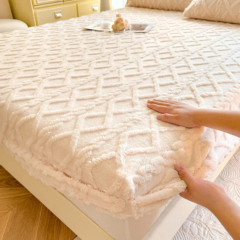 Ultra-Soft Textured Fitted Bed Sheet