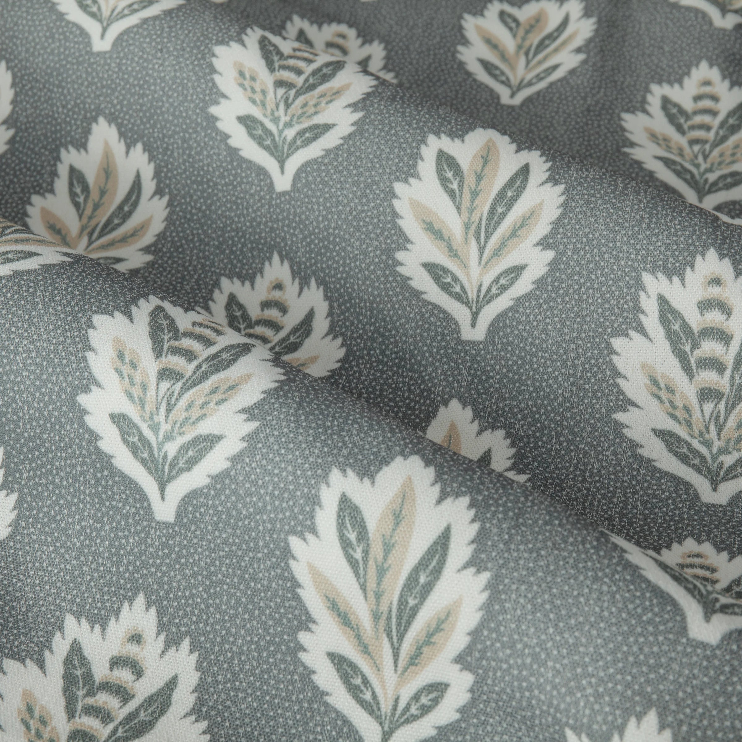 Tende a pieghe a matita in jacquard Brook Woodland - Lino