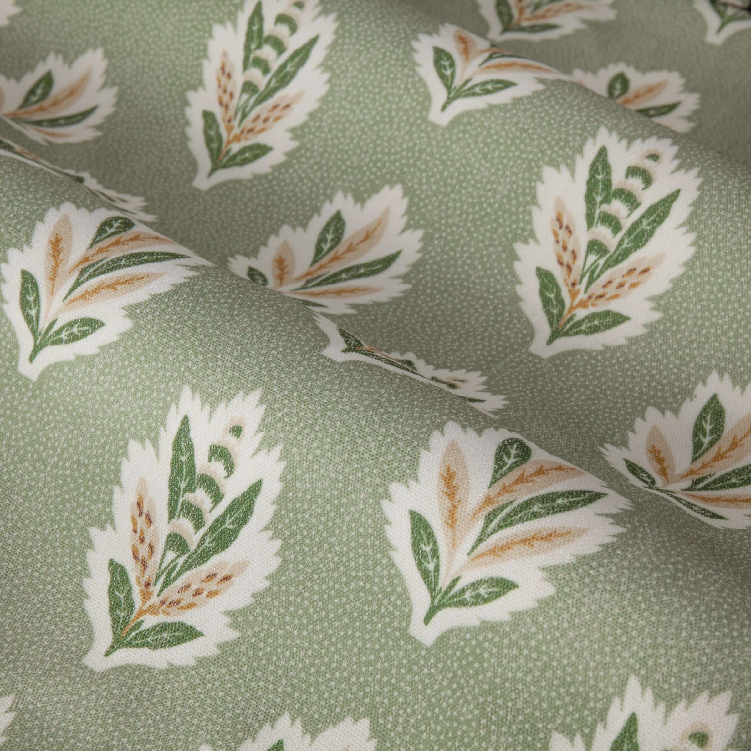 Tende a pieghe a matita in jacquard Brook Woodland - Lino