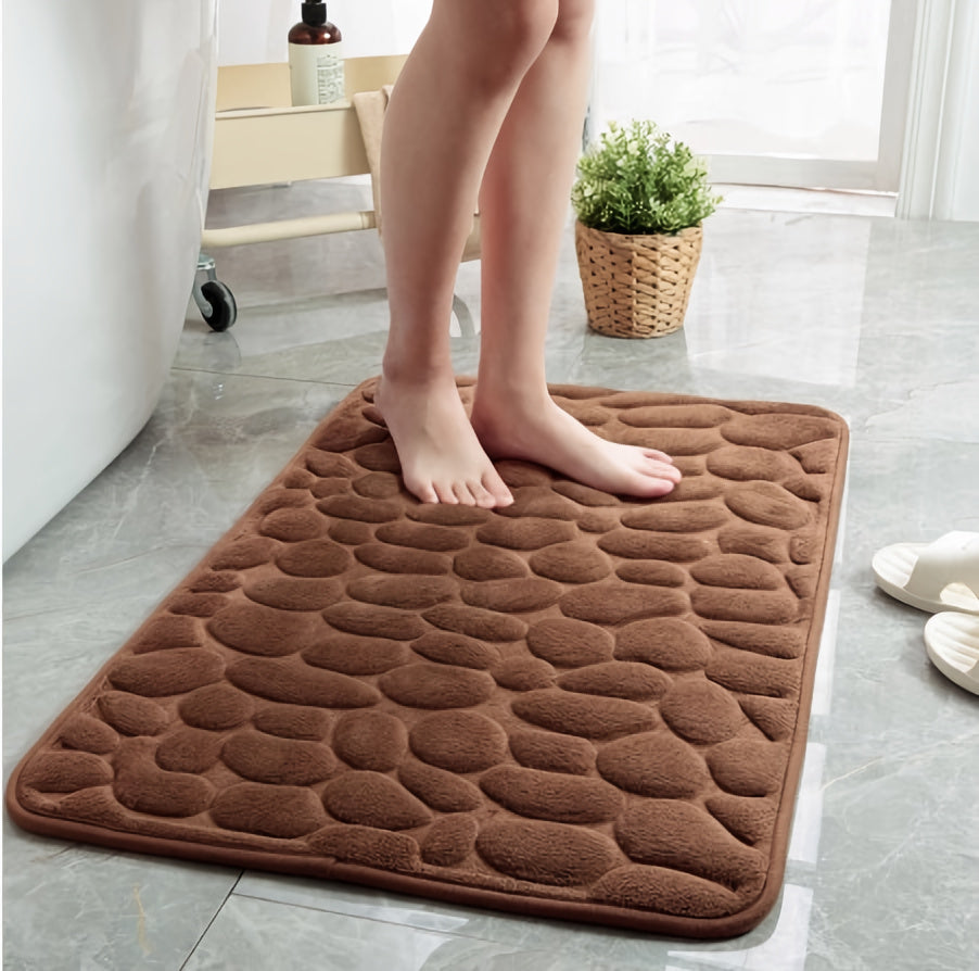 Alfombrilla de baño antideslizante con relieve