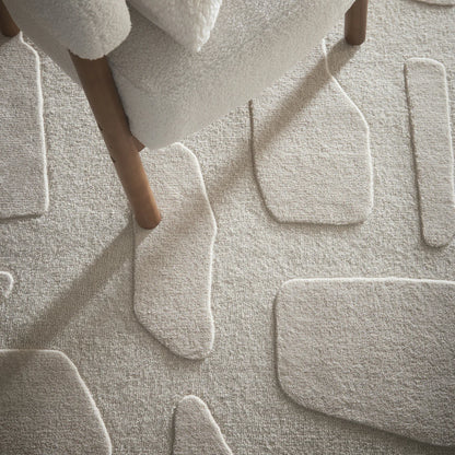 Origins Sculptured Stone Oatmeal 100% Wool Rug