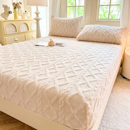 Ultra-Soft Textured Fitted Bed Sheet