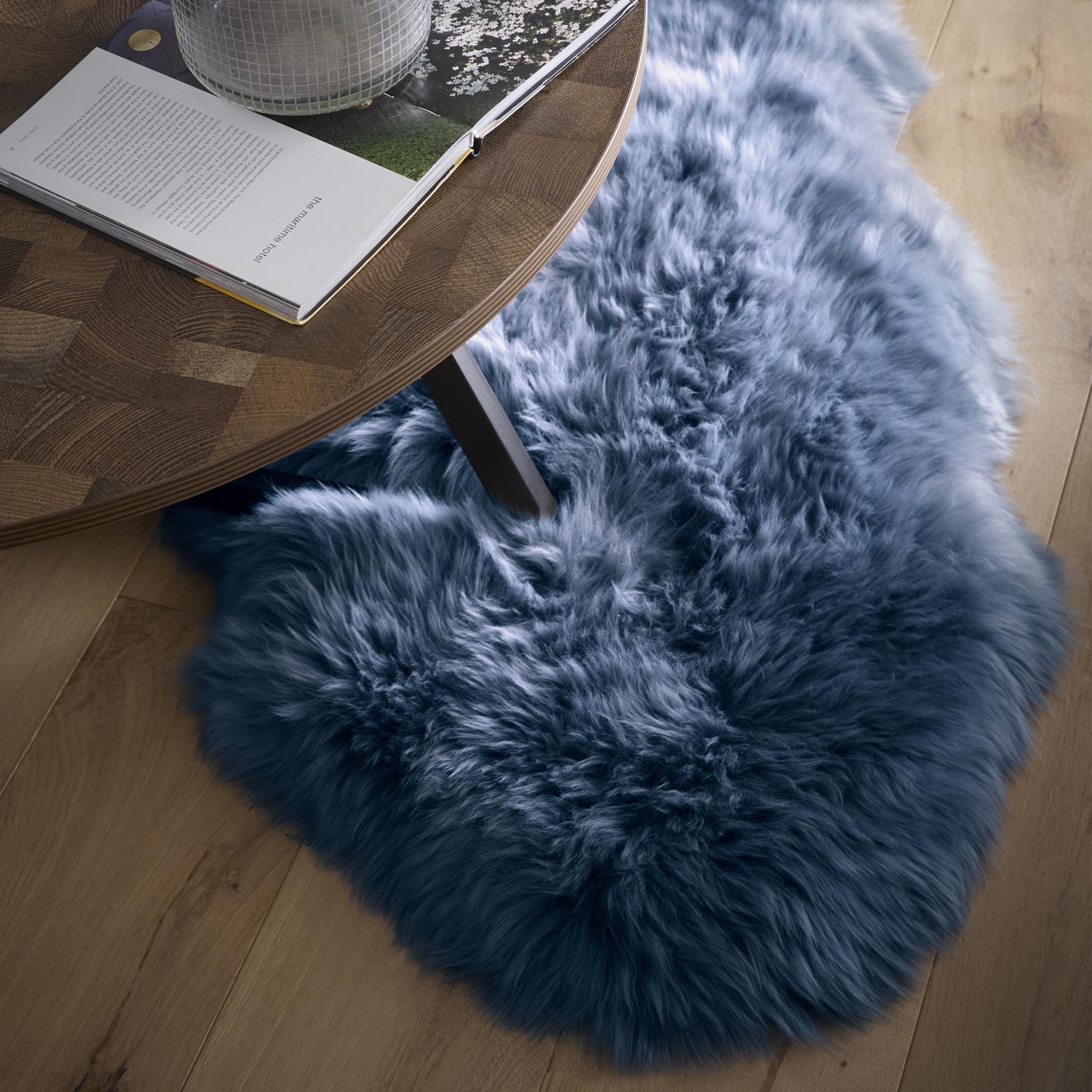 Origins Genuine Sheepskin Navy Rug