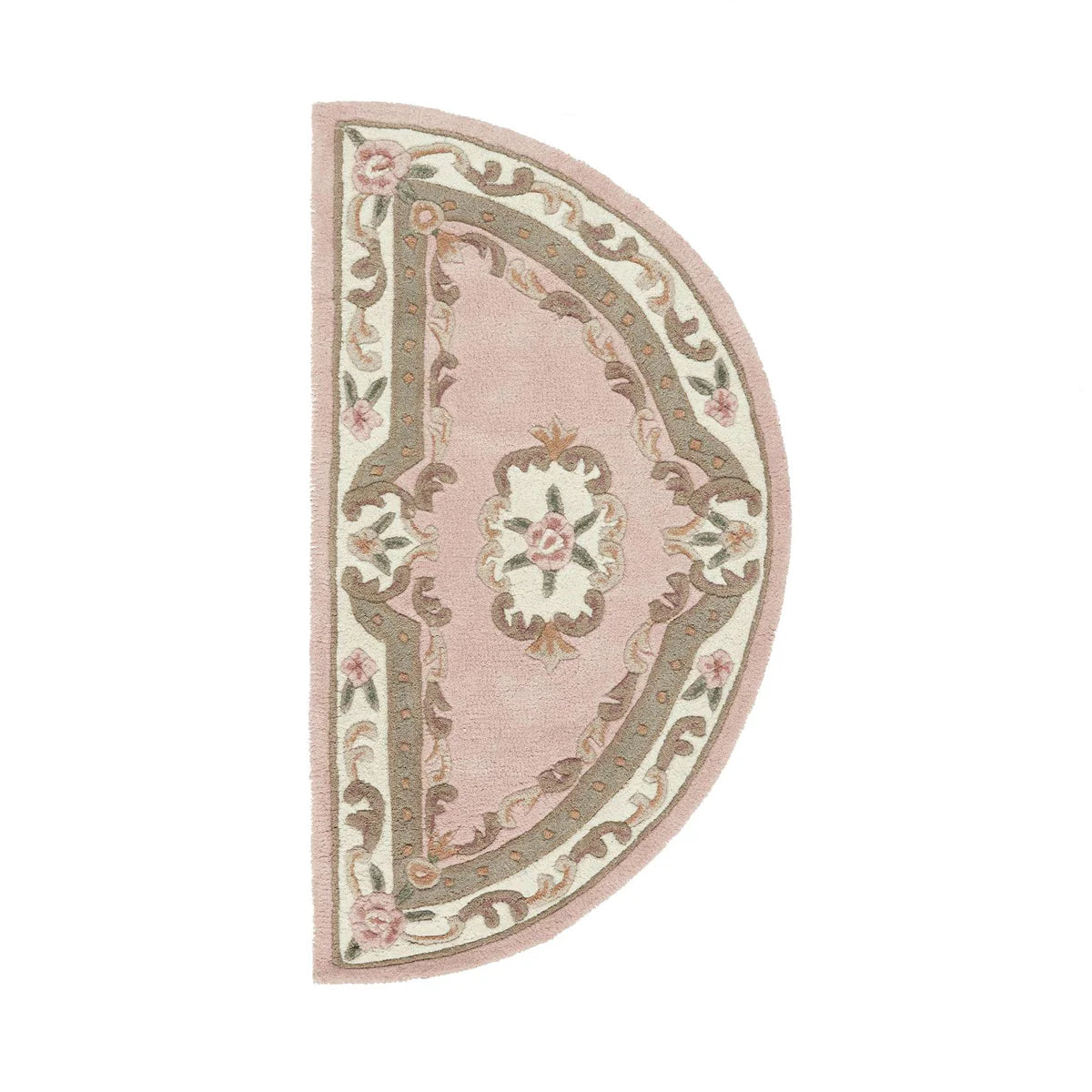 Vintage Motif - Pink Cushioned Wool Rug