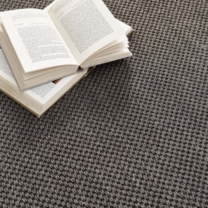 Origins Sisal Rug - Dark Grey With Grey Border