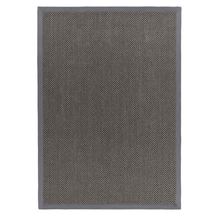 Origins Sisal Rug - Dark Grey With Grey Border