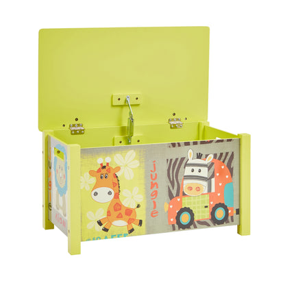 Kids Safari Big Wooden Toy Box