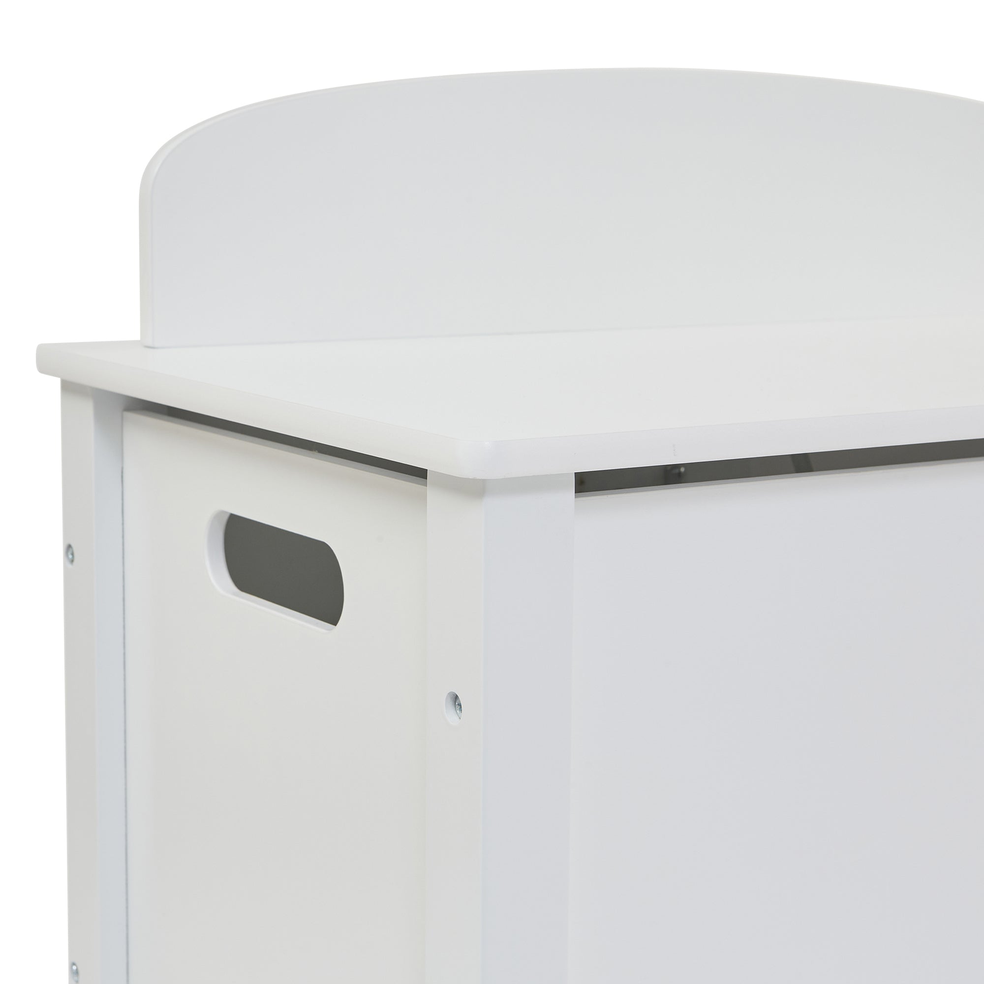 Classic White Big Wooden Toy Box