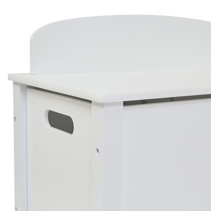 Classic White Big Wooden Toy Box