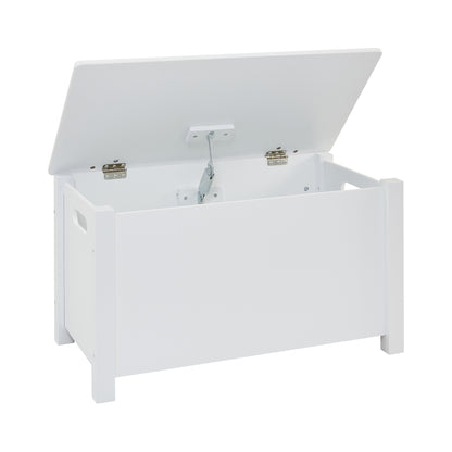 Classic White Big Wooden Toy Box