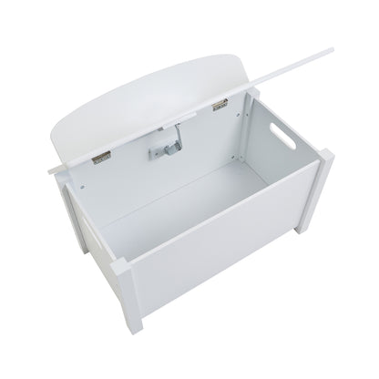 Classic White Big Wooden Toy Box
