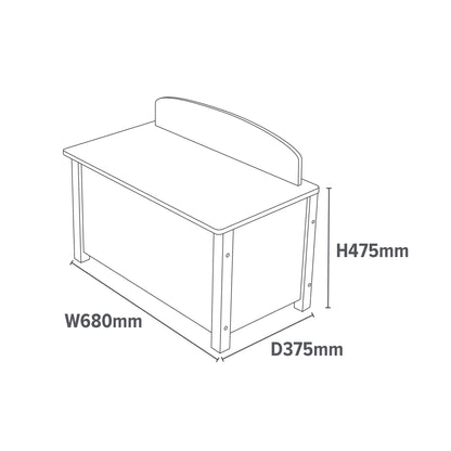 Dinosaur Big Wooden Toy Box