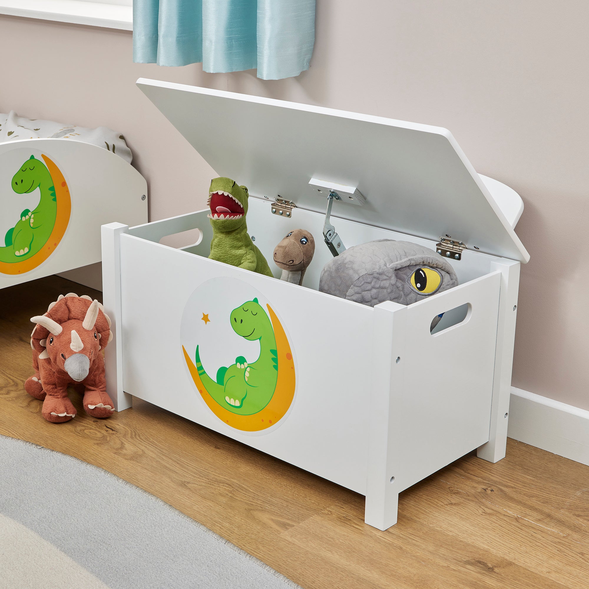 Dinosaur Big Wooden Toy Box