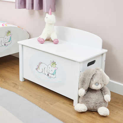 Unicorn Big Wooden Toy Box