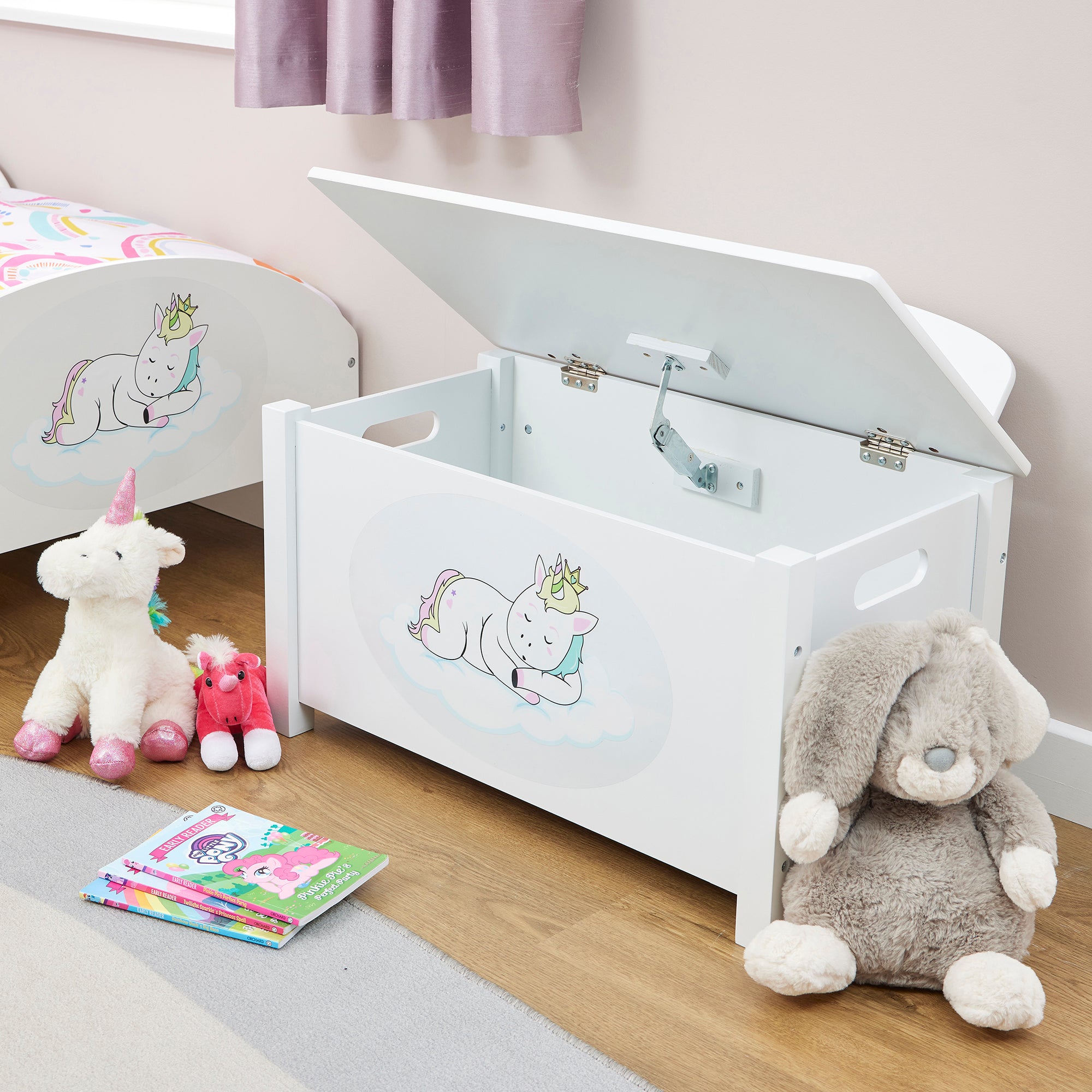 Unicorn Big Wooden Toy Box