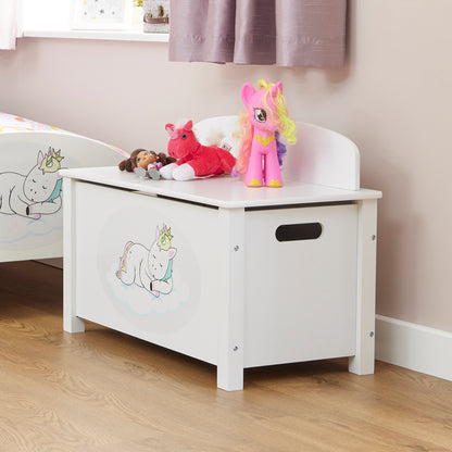 Unicorn Big Wooden Toy Box