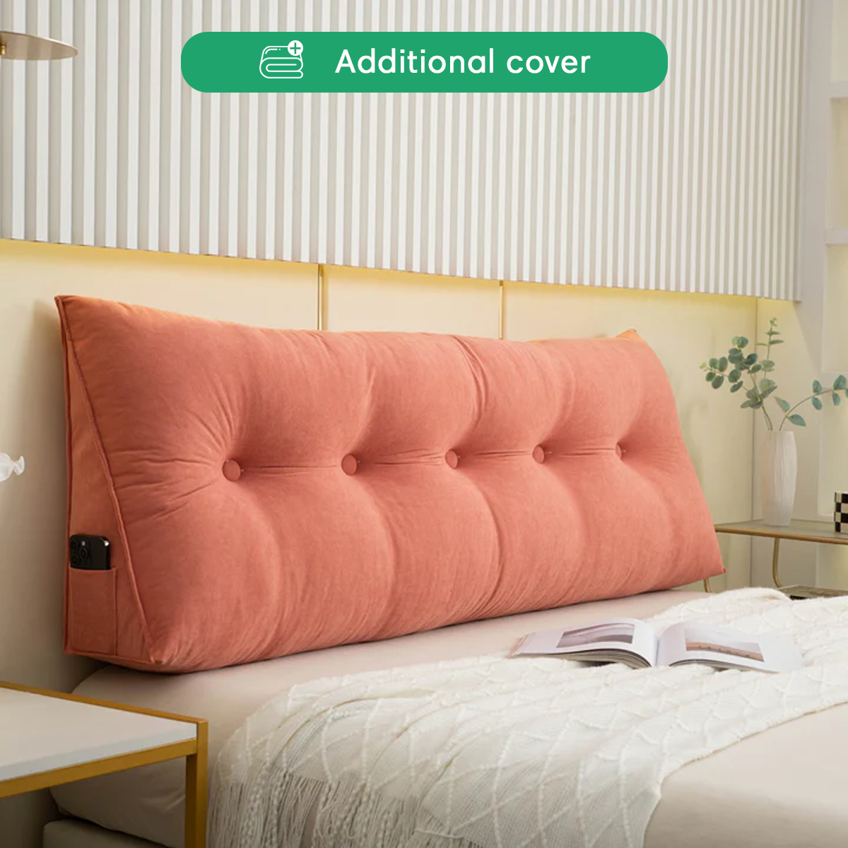 Additional Cover For Luxury Wedge Pillow