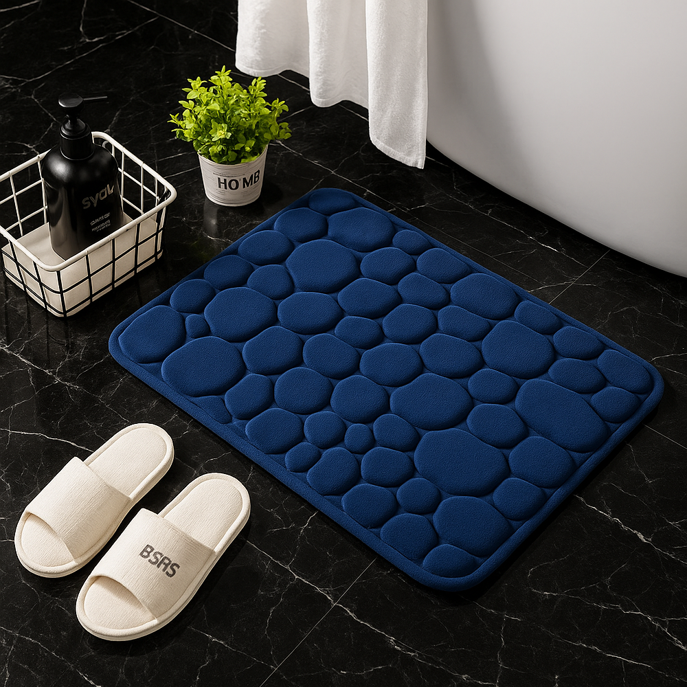 Alfombrilla de baño antideslizante con relieve