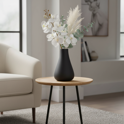 Contemporary Black Glass Vase