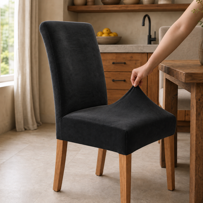 Soft Suede Stretch Dining Chair Covers