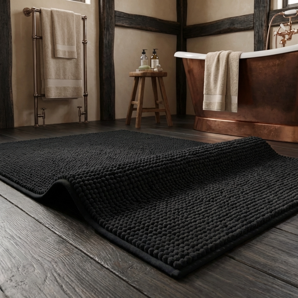 Super Soft Luxury Bathroom Rug - Black