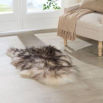 Black Tipped Luxury Icelandic Sheepskin Rug