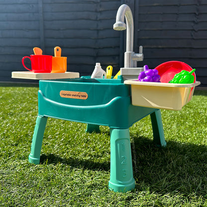 Lavabo de pie para interior y exterior para niños