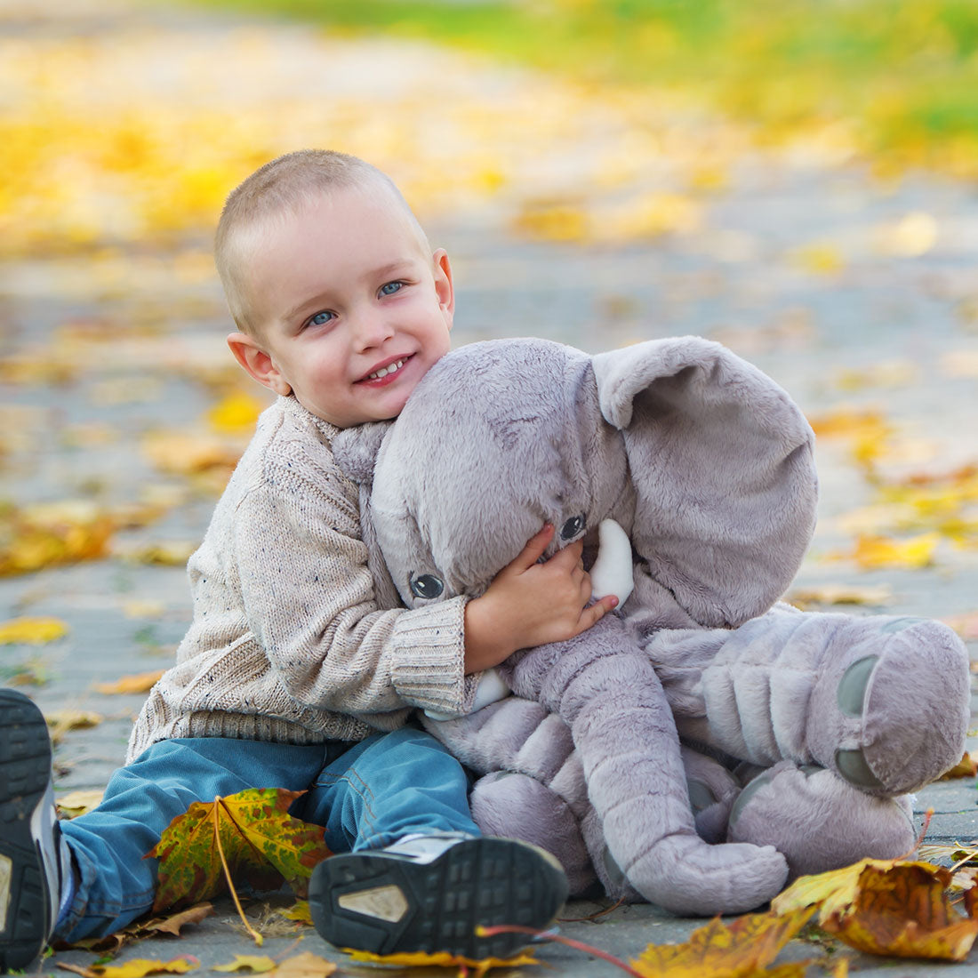 Baby Olifant Knuffel Kussen