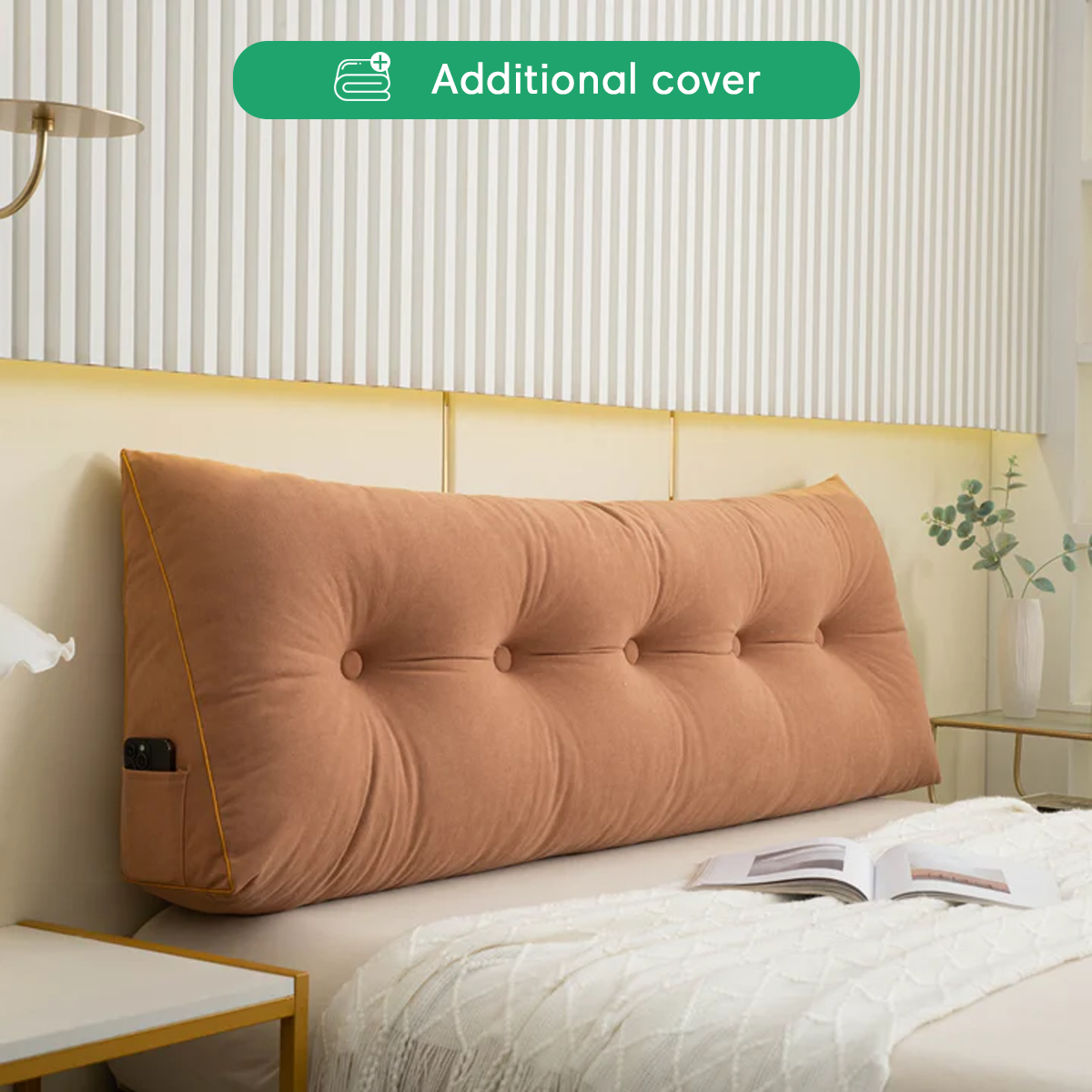 Additional Cover For Luxury Chic Wedge Pillow