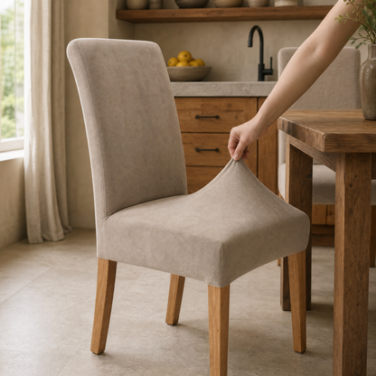 Soft Suede Stretch Dining Chair Covers