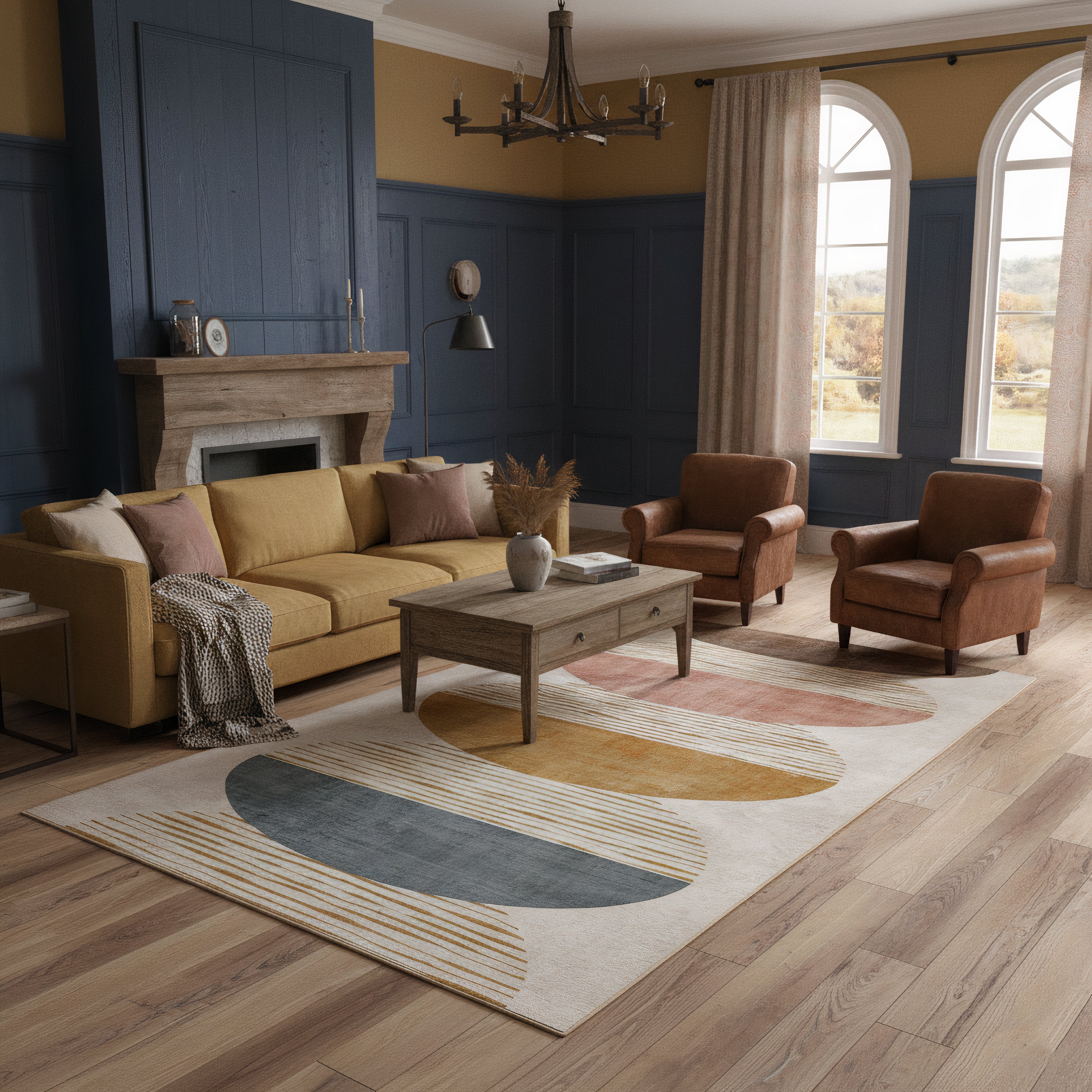 Tappeto eco-lavabile - Oval Eclipse