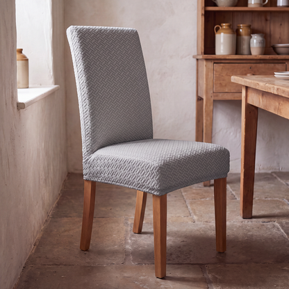 Textured Jacquard Stretch Dining Chair Slipcovers