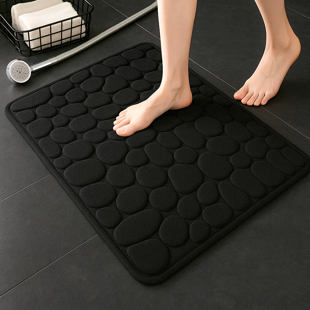 Alfombrilla de baño antideslizante con relieve