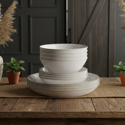 Denby Kiln 12 Piece Tableware Set