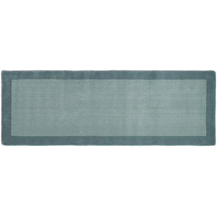 Origins Borders 100% Pure Wool Duck Egg Rug