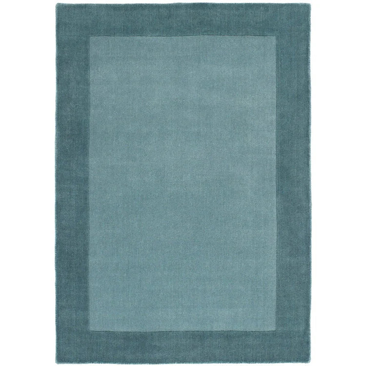Origins Borders 100% Pure Wool Duck Egg Rug