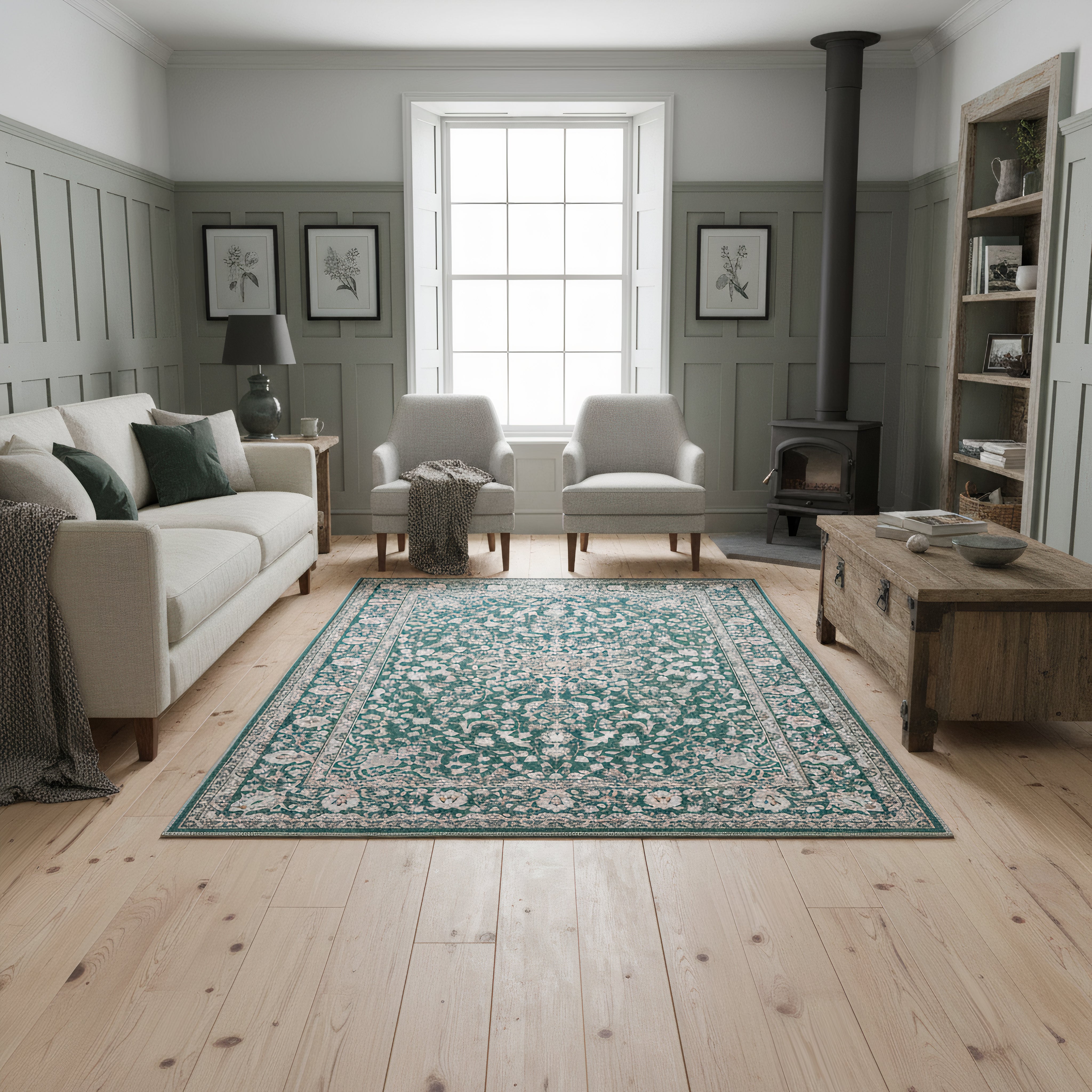 Motivo smeraldo - Tappeto lavabile