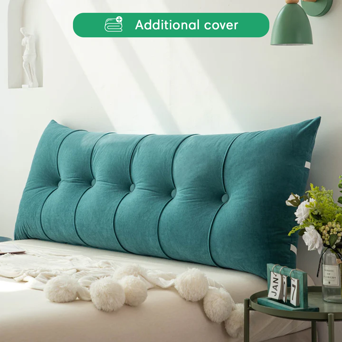 Additional Cover For Luxury Headboard Pillow