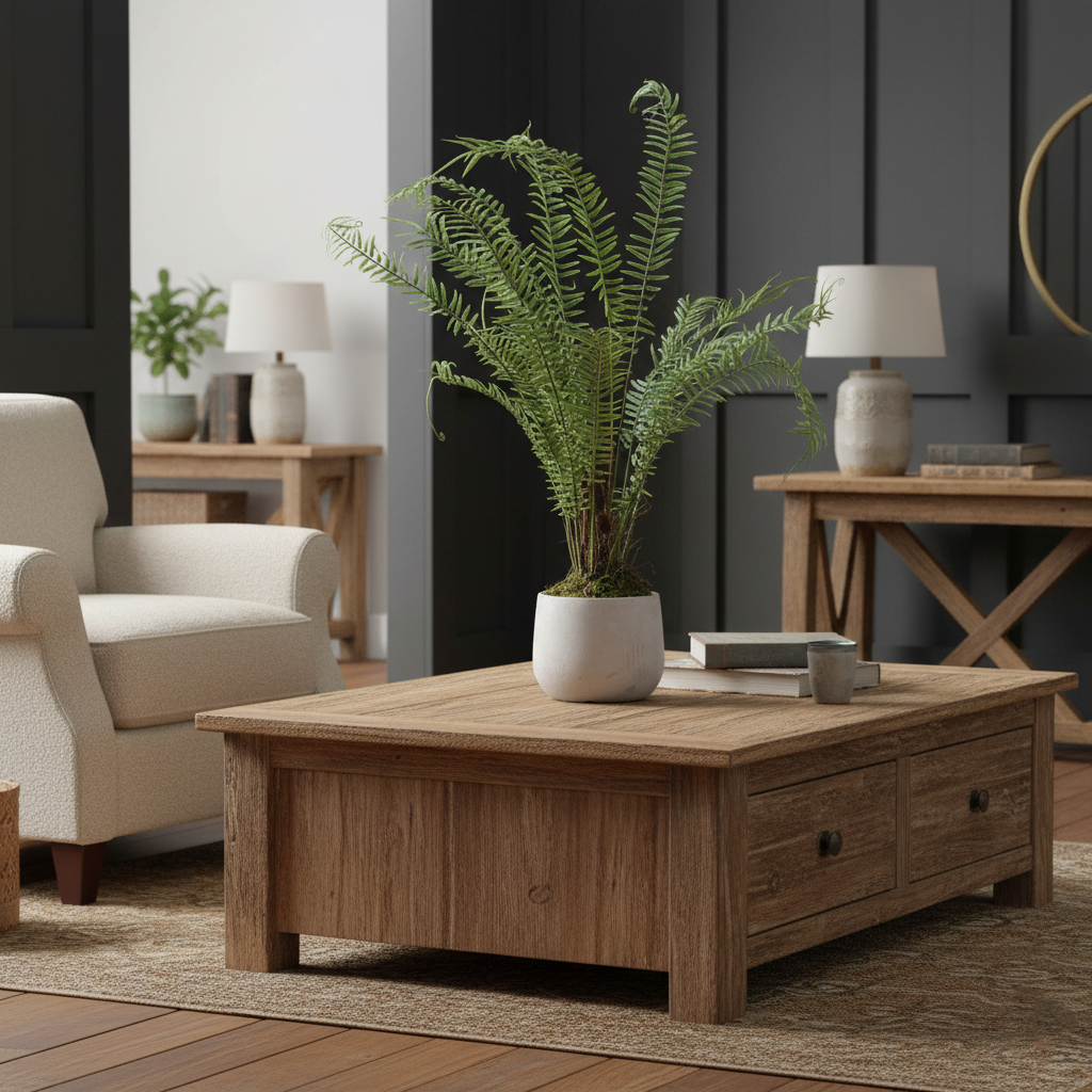 Faux Boston Large Potted Fern