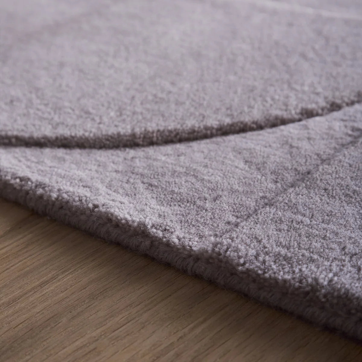 Origins Penny Grey Mauve Wool Rug
