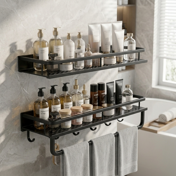 Aluminum Bathroom Shelves