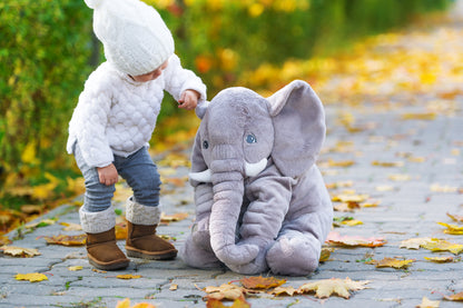 Baby Olifant Knuffel Kussen