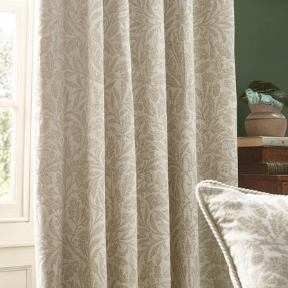 Tende a pieghe a matita in jacquard opaco Acorn Tonal - Avorio
