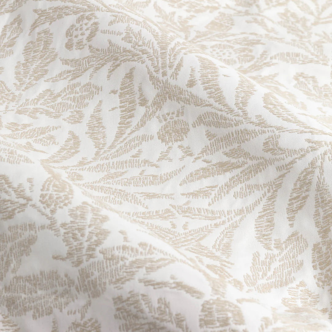 Tende a pieghe a matita in jacquard opaco Acorn Tonal - Avorio