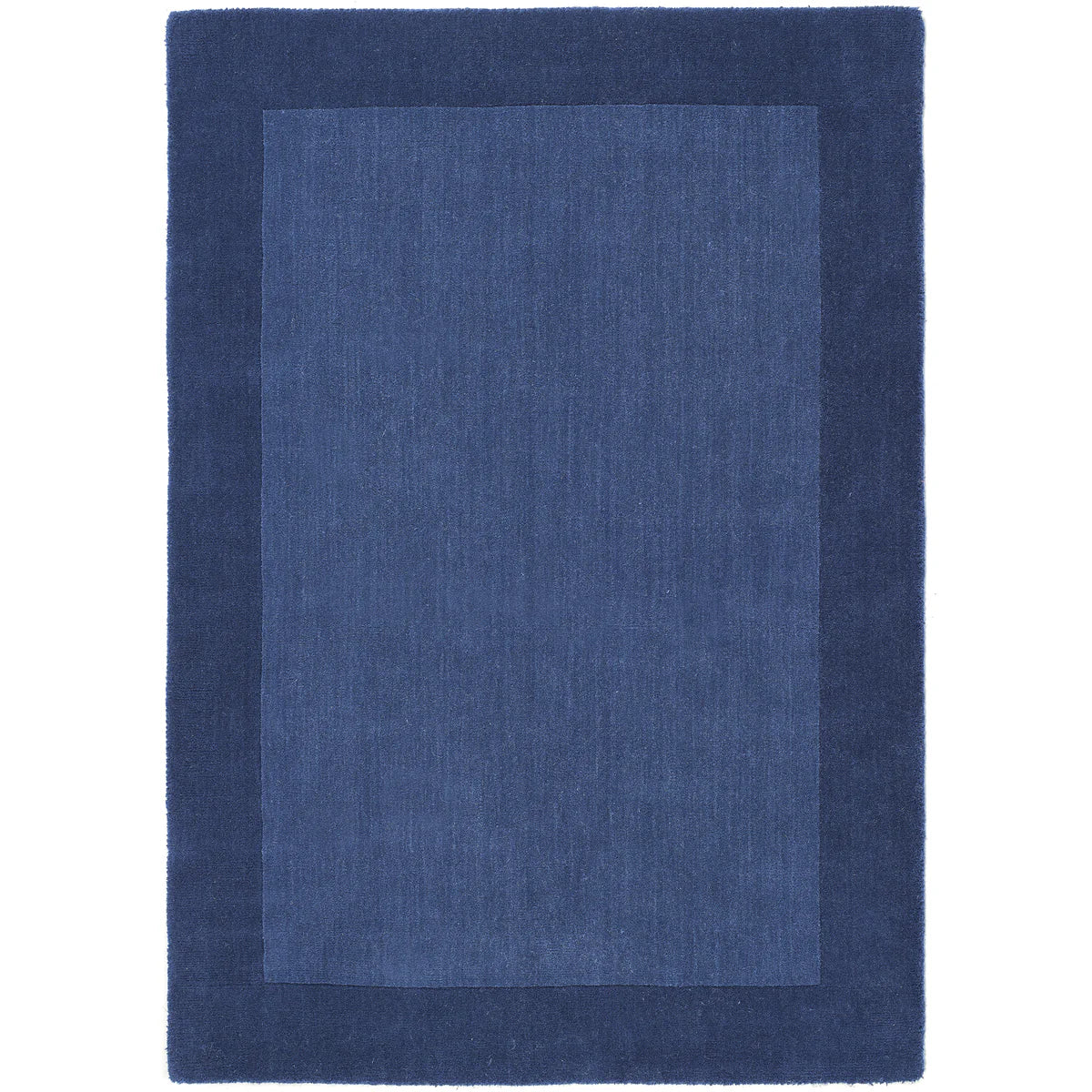 Origins Borders 100% Pure Wool Navy Rug